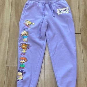 Digests Cartoon Girl’s Medium 7/9 Purple Sweatpants